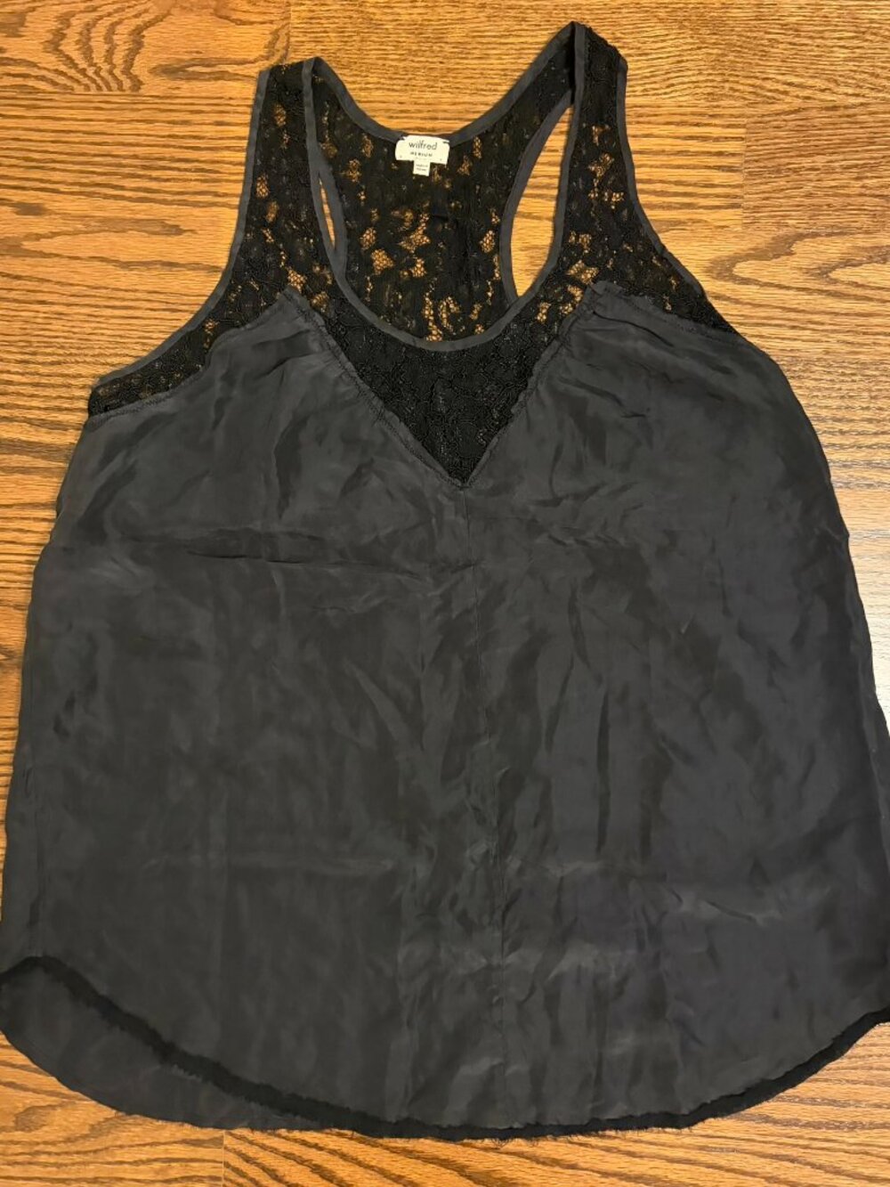 Wilfred Silk and Lace Tank Top